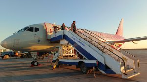 На SuperJet-100 в Благовещенск и обратно.