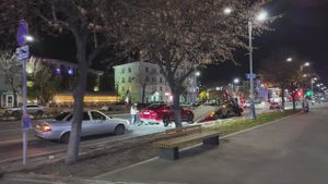 Осенний Луганский вечер, парк и широкие улицы
