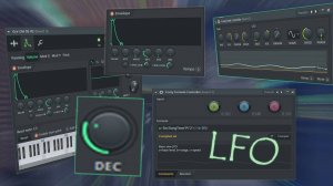 Hi-hats модуляция параметра Decay через LFO в FL Studio