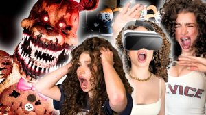 Kalogeras Sisters PLAY FIVE NIGHTS AT FREDDY'S VR! (TERRIFYING)
