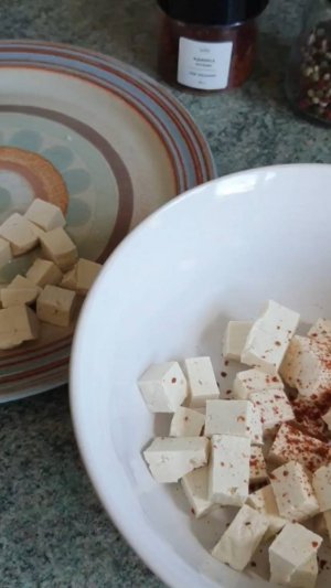 🍴 Белковый ужин с маринованным тофу