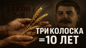 Коллективизация: великая ложь и настоящий геноцид. Три колоска = 10 лет: закон, убивший миллион