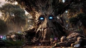 Под пологом Вечного Дерева: погружение в мир природы и фантазии 4k 🌳✨