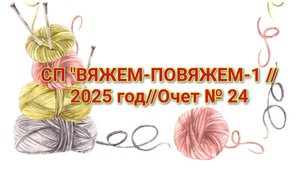 СП "ВЯЖЕМ-ПОВЯЖЕМ-1 //2025 год//Очет № 24