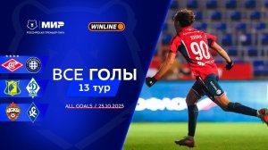 Все голы 25.10.2025 | 13 тур Мир РПЛ 2025/26