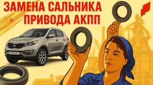 ЗАМЕНА САЛЬНИКА ЛЕВОГО ПРИВОДА АКПП KIA SPORTAGE 3