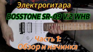 обзор электрогитары Bosstone SR-09 V.2 WHB
