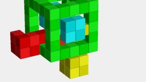 212. Головоломка "Три бруска в рамке".