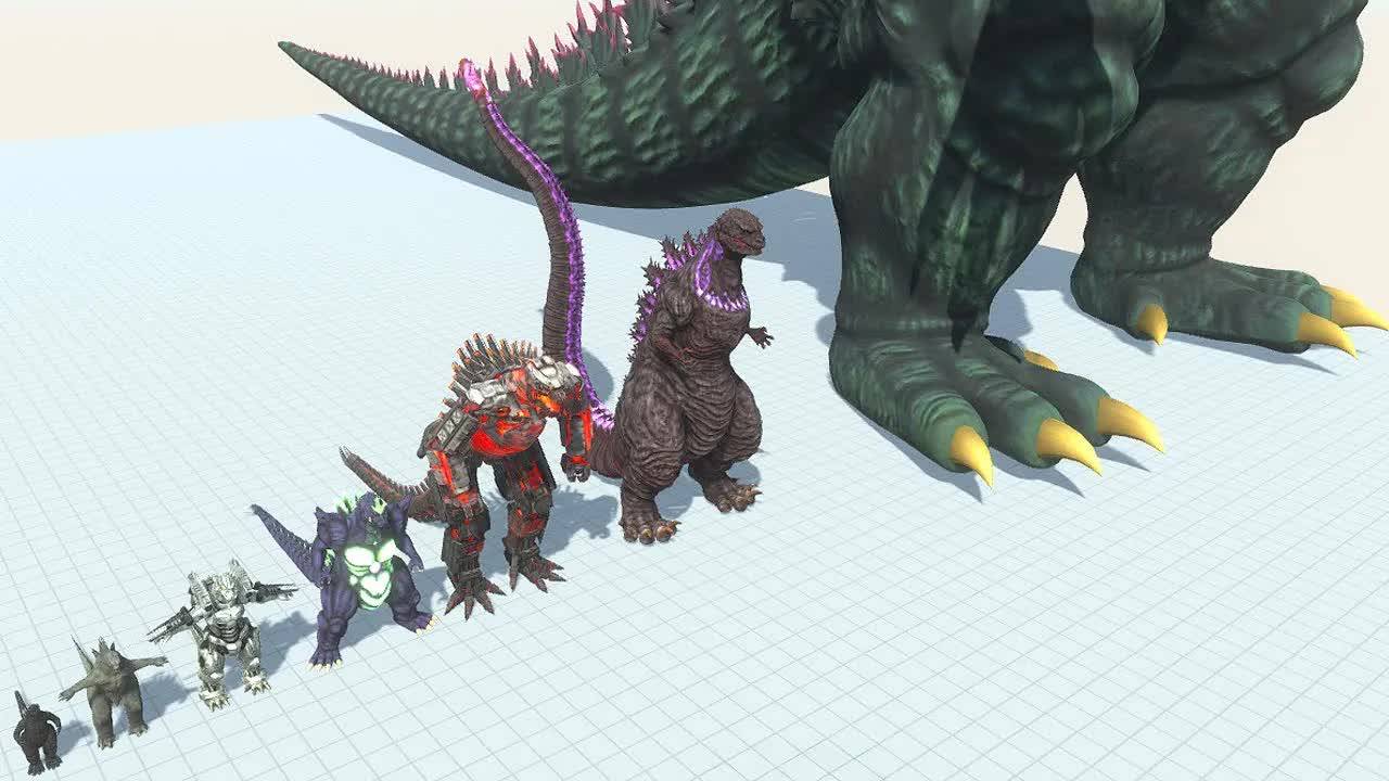 GODZILLA: Эволюция против Древних! 🦖🦎 Годзилла против Всех Динозавров, Животных и Череполизов!