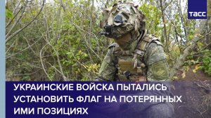ВСУ при помощи дрона пытались установить флаг на потерянных позициях