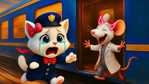 Китти и безумная мышь химик. Китти спасает отца от яда. #catai