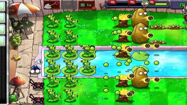 Прохожу мини игру в PVZ 1 "Рулетка растений бассейна"