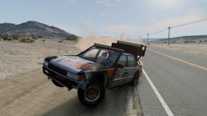 Авто из безумного макса в BeamNG Drive! Тестирование в пустыне