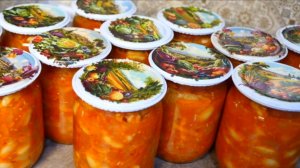 Салат из фасоли НА ЗИМУ! Лучший вариант для консервированной фасоли!