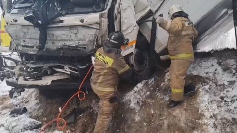 Работа на месте ДТП в Белогорском округе