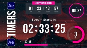 Создание красивой анимированной графики с таймером обратного отсчёта | Урок по After Effects