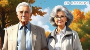 С днём бабушек и дедушек. Музыкальная открытка поздравление.