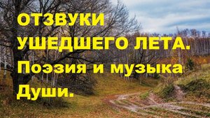 ОТЗВУКИ УШЕДШЕГО ЛЕТА. Автор стихотворения и видео А. Соколов. Музыка А. Вивальди.