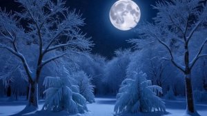 Футаж. Зимний лес. Новогодний фон.mp4