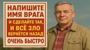 Напишите имя врага на этом - и увидите, как всё зло обернётся против него