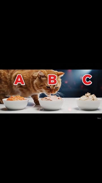 Битва Гурманов: Тунец vs Лосось Battle 🍣 Какой паштет выберет кот? | Cat Taste Test #shorts