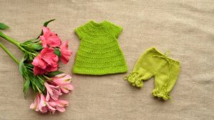 Закрываем изнаночные петли иглой. На примере вязания платья из МК "Комплект для зайки девочки"