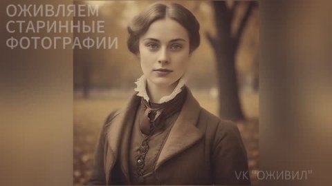 Осень в парке. Оживляем старинные фотографии