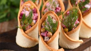 Необычный салат с необычной подачей