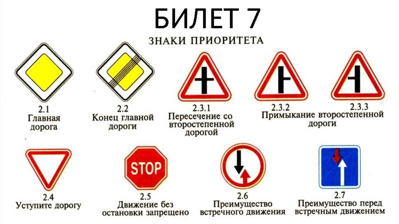 Билет  7 ПДД 2025 прохождение (телефон)