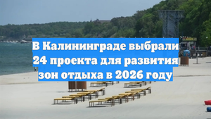 В Калининграде выбрали 24 проекта для развития зон отдыха в 2026 году