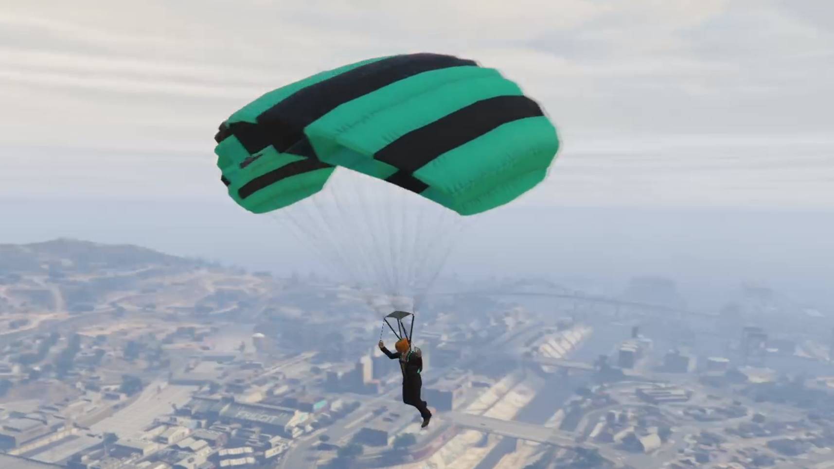 Grand Theft Auto V_8часть) Прыжок с парашютом!#GTA5ONLINE#Прыжокспарашютом#Испытание#Rutube