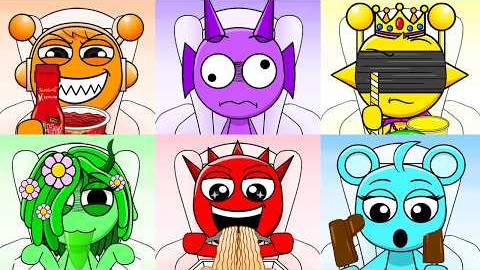 Incredibox Sprunki Challenge Emoticon Mukbang Cartoon Animation MOOMOOSTUDIO смотреть онлайн