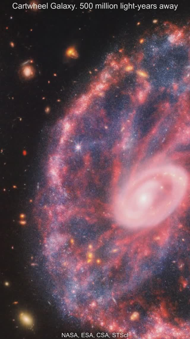 Cartwheel — галактика, пережившая космическое столкновение