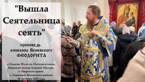 "Вышла Сеятельница сеять". Епископ Венёвский Феодорит.