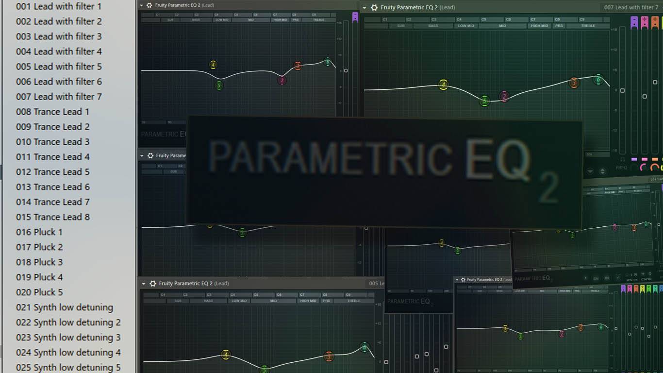 Обработка синтов для мелодий эквалайзером Parametric EQ 2 плюс пресеты