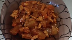 Рагу из кабачков со свининой