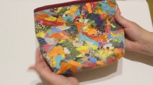 Как сшить косметичку в технике "Пицца"