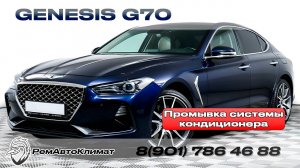 Промывка системы кондиционера после заклинивания компрессора Genesis G70