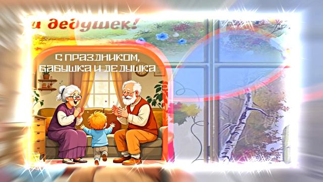С Днём Бабушек и Дедушек 17! Праздничное поздравление С Днём Бабушек и Дедушек! смотреть онлайн