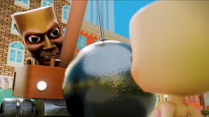 Тун тун тун Сахур - ТРАКТОР ХОЧЕТ РАЗДАВИТЬ Балерино Капучино!!! / Италиан Браинрот Анимации #69