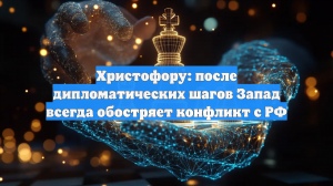 Христофору: после дипломатических шагов Запад всегда обостряет конфликт с РФ