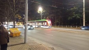 Трамай Калининград Tatra KT4SU и 71-921 «Корсар», старое и новое.