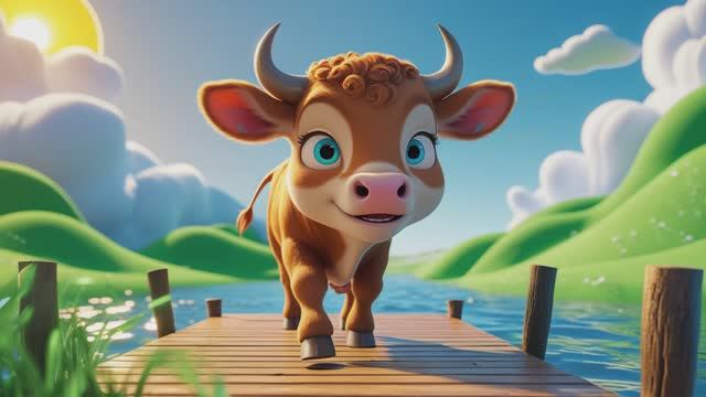 Идет бычок качается