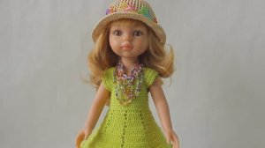 КАК СВЯЗАТЬ ПЛАТЬЕ ДЛЯ КУКЛЫ КРЮЧКОМ  2ч               DIY,  своими руками,как связать, платье,