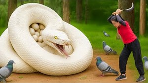 Ловля голубей для продажи на сельском рынке. Спасение птицы от питона-альбиноса. Ловушка для крабов