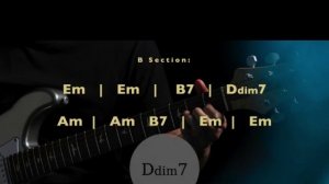 Santana Style Latin Blues Guitar Backing Track  in Em