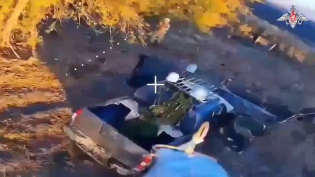 Кадры освобождения от украинских формирований села Першотравневое в Днепропетровской области