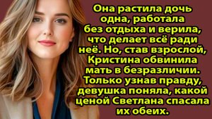 «Ты мне ничего не дала!» — сказала дочь. А я вспомнила, как не спала ночами ради её будущего