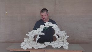 №240925  Комплект декораций из биокерамики для морского аквариума.