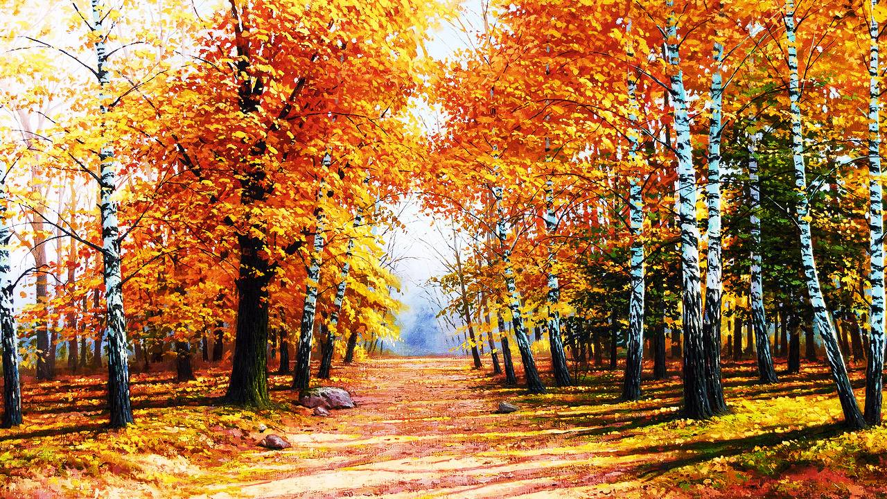 Осенние пейзажи художника Марии Вишняк